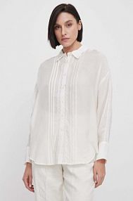 Koszula z długim rękawem MOS MOSH  beżowa 159690