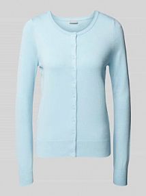 Kardigan z listwą guzikową na całej długości model ZuBasic Fransa niebieski EAN 20604187