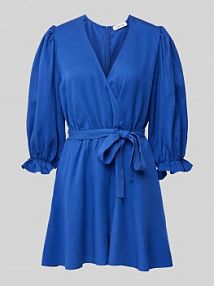 Kombinezon z wiązanym paskiem EDITED niebieski EAN BLT PLAYSUIT ROY