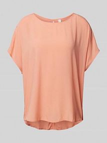 Bluzka koszulowa z nadrukiem allover QS różowa damska EAN 2140747