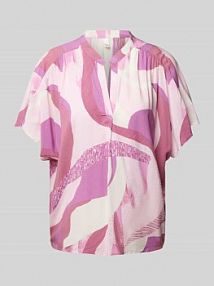 Bluzka we wzory na całej powierzchni QS różowa damska EAN 2146258