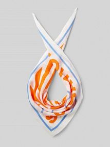 Chusta ze zwierzęcym nadrukiem s.Oliver RED LABEL pomarańczowa EAN 2146546