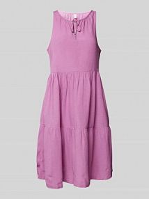 Sukienka o długości do kolan z efektem stopniowania QS fioletowa EAN 2146274