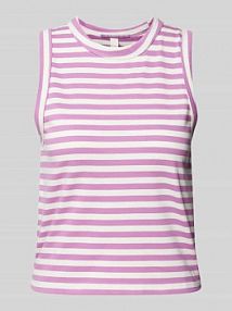 Top w paski QS fioletowy damski EAN 2147359