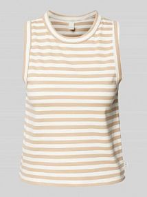 Top w paski QS beżowy damski EAN 2147359