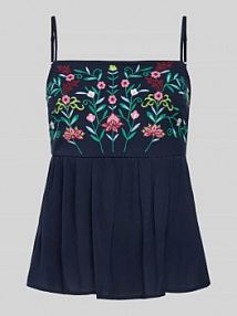 Top na ramiączkach z efektem stopniowania model CHELLA YAS granatowy damski EAN 26034187