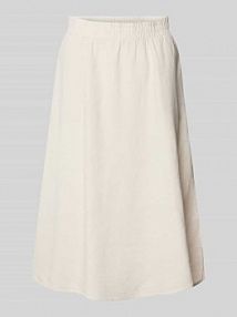 Spódnica midi z mieszanki lnu i wiskozy model LAVA FREE/QUENT beżowa EAN 204167