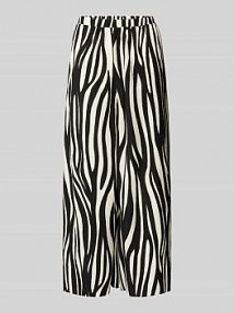 Spodnie materiałowe o skróconym kroju s.Oliver RED LABEL czarne damskie EAN BP Plissee Culot