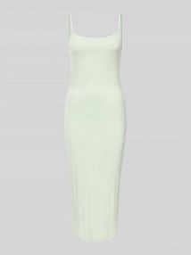 Sukienka o długości do kolan z fakturowanym wzorem model 'VMJULIETA' Aware EAN Strap Dress Midi