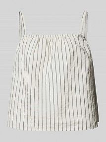 Top na cienkich ramiączkach ze wzorem w paski Aware beżowy damski EAN Top stripes