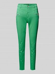 Spodnie o skróconym kroju skinny fit model Florida Buena Vista zielone damskie EAN 2404-B5742