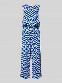 Kombinezon ze wzorem na całej powierzchni model Sleeveless milano italy niebieski EAN 42-5417-1293