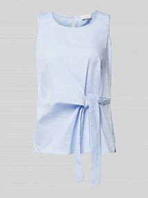 Top bluzkowy z wiązanym detalem milano italy niebieski damski EAN 42-2020-7036