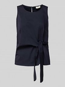Top bluzkowy z wiązanym detalem milano italy granatowy damski EAN 42-2020-7036