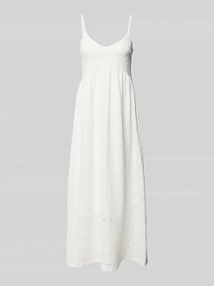 Sukienka midi z haftem angielskim model ELLEN Only biała EAN 15293089