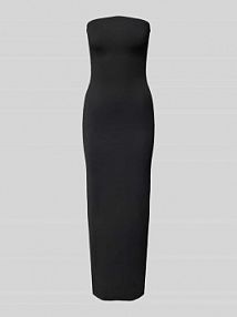 Sukienka midi z efektem prążkowania model CLARE Only czarna EAN 15324531