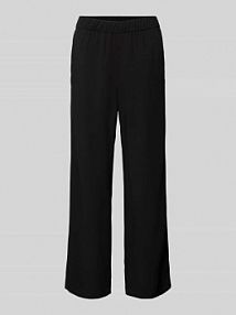 Spodnie materiałowe rozkloszowane o skróconym kroju model CHIARA MAC czarne damskie EAN 278303700