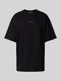 T-shirt o kroju oversized z nadrukiem z logo model SAMOURAI Sixth June czarny damski EAN 23962-PACK10