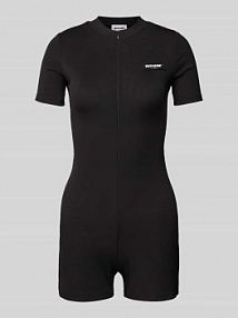Kombinezon z drobnym prążkowaniem Sixth June czarny EAN 34094-PACK8