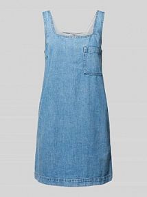Sukienka jeansowa z kieszenią na piersi Tom Tailor Denim niebieska EAN 1042003