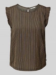 Top z rękawami z falbaną Tom Tailor Denim damski EAN 1041451