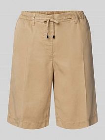 Spodnie materiałowe o kroju regular fit z tunelem model Maine BRAX beżowe damskie EAN 74-3758 09865720