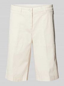 Bermudy o kroju regular fit z wpuszczanymi kieszeniami model STELLA CAMBIO beżowe damskie EAN 7644 296/02