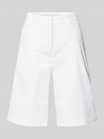 Bermudy o kroju regular fit z wpuszczanymi kieszeniami model STELLA CAMBIO białe damskie EAN 7644 296/02