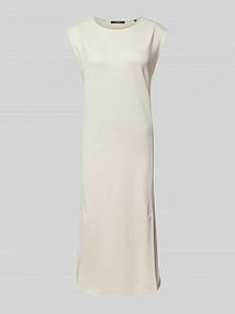 Sukienka midi z okrągłym dekoltem model Qujani someday beżowa EAN NOS Jsy Over Mid