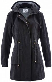 Parka bawełniana na podszewce z dżerseju  Bonprix