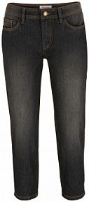 Dżinsy Slim Fit mid waist, cropped  Bonprix