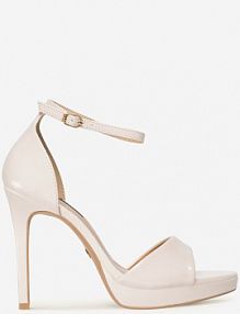 Sandały na obcasie Nine West białe WFA2733-2