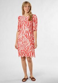 Sukienka  Kobiety Bawełna czerwona/wyrazisty róż/biała wzorzysty 40 IPURI