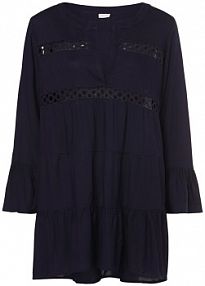 Sukienka plażowa Kobiety wiskoza niebieska jednolity 44/46 Lascana