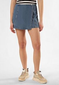 Dżinsowa spódnica do spodni Kobiety niebieska jednolity XS Aygill's