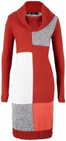 Sukienka dzianinowa, dł. do kolan  Bonprix