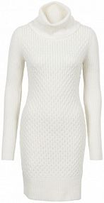 Dopasowana sukienka dzianinowa z golfem  Bonprix