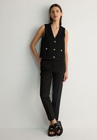 Gładkie cygaretki z bawełną Reserved czarne 053BP-99X