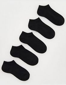 Skarpetki z bawełną 5 pack Reserved czarne damskie 2127Y-99X