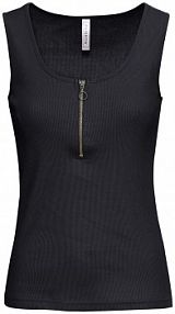 Top w prążek, z czystej bawełny  damski Bonprix