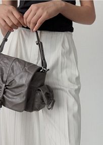 Torebka z marszczeniami Reserved szara 4580Y-90X