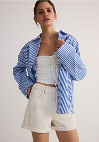 Szorty jeansowe Reserved białe 550BG-01J