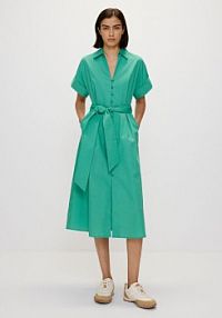 Koszulowa sukienka midi Reserved zielona 9218E-77X