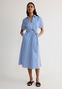 Koszulowa sukienka midi Reserved 9218E-MLC