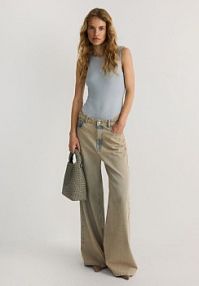 Dzianinowe body Reserved szare ZS497-09X