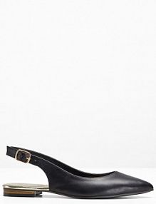 Baleriny z paskiem na pięcie  Bonprix