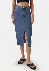Spódnica jeansowa Vero Moda niebieska 