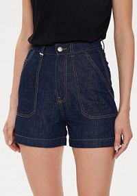 Szorty jeansowe United Colors Of Benetton granatowe 