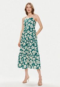 Sukienka letnia Gap zielona 888463-01  Regular Fit