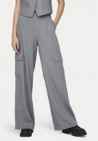 Spodnie eleganckie JDY szare damskie Materiałowe